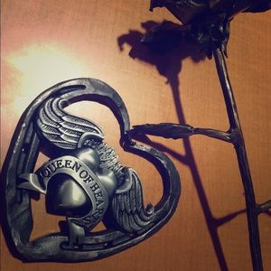 Queen Of Hearts Belt Buckle